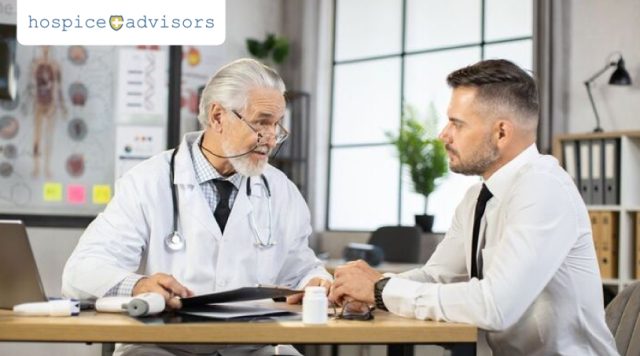 man consulting with doctor man consulting with doctor